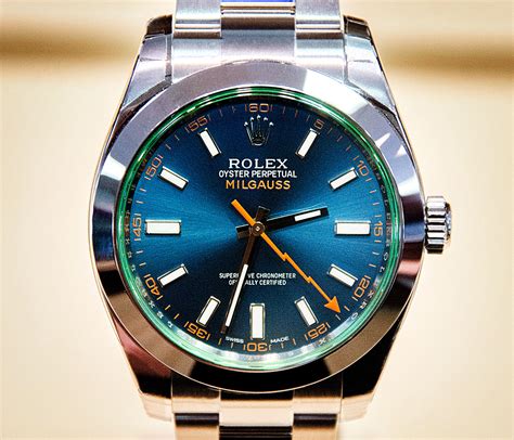 rolex milgauss gauss rating|Rolex Milgauss blue review.